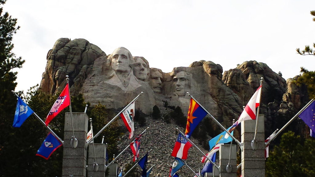 Mount Rushmore State Flags