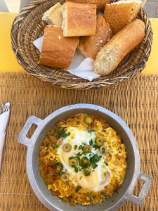 Berber Omelette @ Tifawin Cafe - Mirleft - Jessie Innis